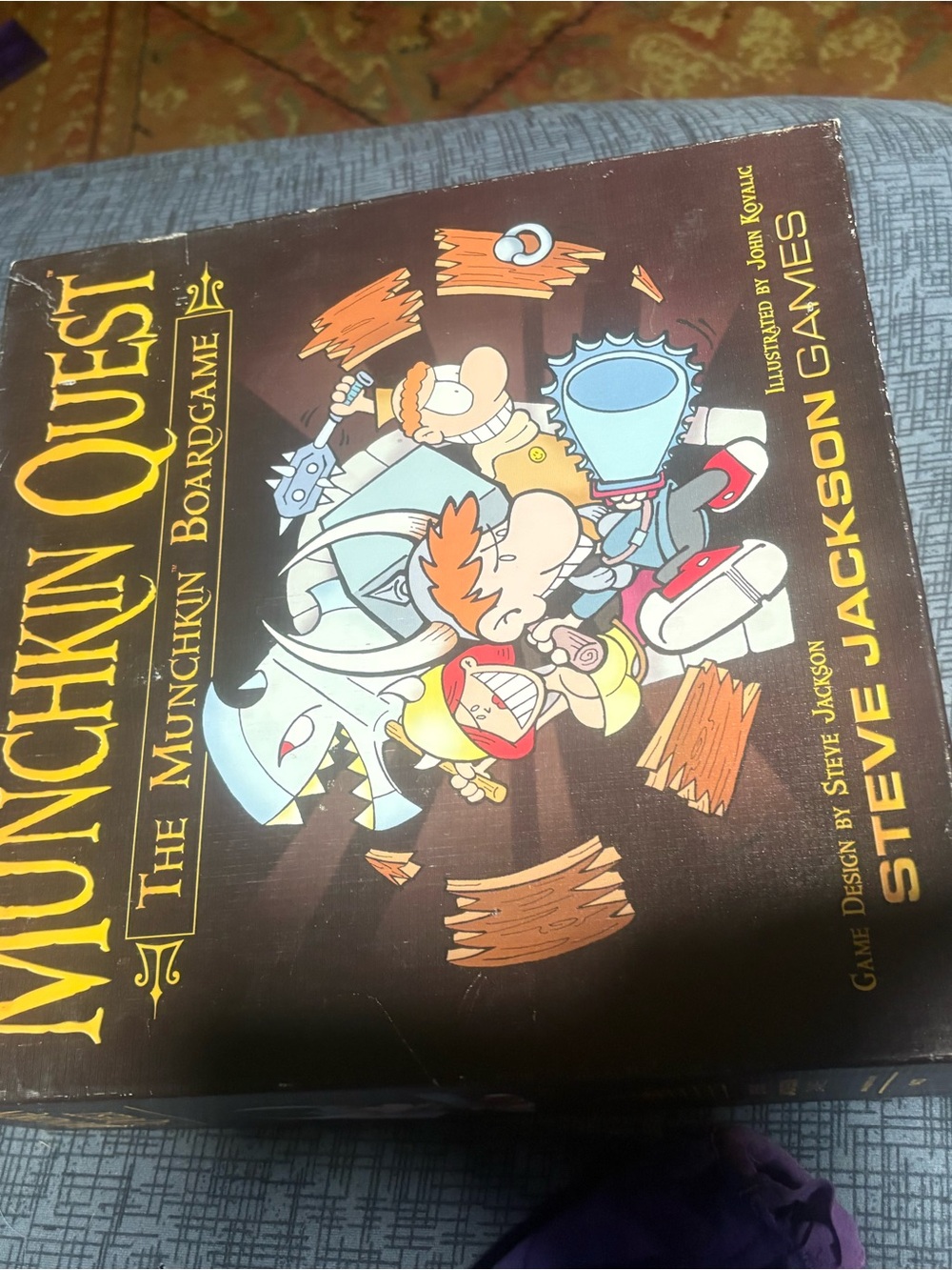 JACKSON Munchkin Quest Box with Colorful Cartoon Artwork - Black